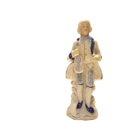 Coppia Figure Porcellana Cortigiani dell'800