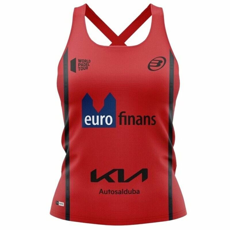 Maglia Smanicata da Donna Bullpadel Delfi Brea Padel Rosso Scuro Maglia Smanicata da Donna Bullpadel Delfi Brea Padel Rosso Scuro
