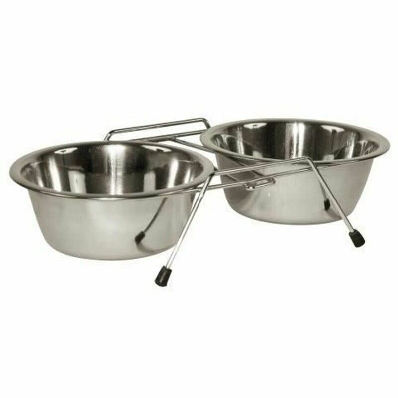 Ciotola per cani Kerbl Doppia 900 ml Ciotola per cani Kerbl Doppia 900 ml