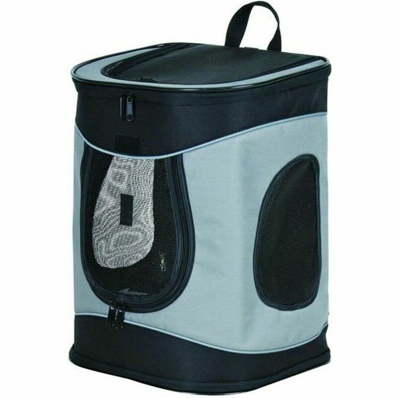 Zaino per Animali Domestici Trixie Timon Nero Grigio 34 x 44 x 30 cm Zaino per Animali Domestici Trixie Timon Nero Grigio 34 x 44 x 30 cm