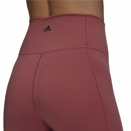 Leggings Sportivo da Donna Adidas  Studio 7/8  Marrone