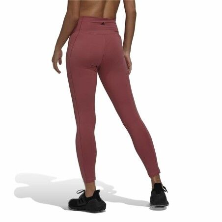 Leggings Sportivo da Donna Adidas  Studio 7/8  Marrone