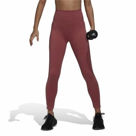 Leggings Sportivo da Donna Adidas  Studio 7/8  Marrone