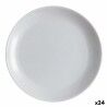 Piatto da pranzo Luminarc Diwali Granit Grigio Vetro Vetro temperato 25 cm (24 Unità)