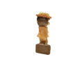 Figura di Porcellana Biscuit Ragazzo con valigia