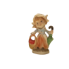 Figura di Porcellana Biscuit Signora c/ombrello