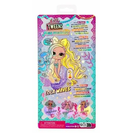 Bambola LOL Surprise!  Lola Waves 25,4 x 12,7 x 6,35 cm Sirena