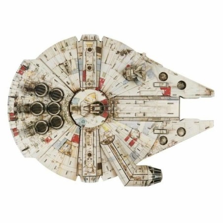 Set di Costruzioni Star Wars Millennium Falcon 223 piezas 43 x 31,4 x 22,4 cm Grigio Multicolore