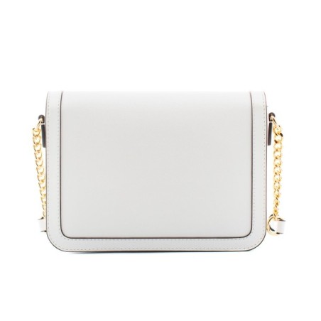 Borsa a Tracolla Michael Kors Leida Bianco 23 x 16 x 7 cm