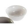 Ciotola DKD Home Decor Bianco Grigio Porcellana Vintage 12,5 x 12,5 x 6,5 cm 2 Pezzi