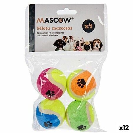 Giocattoli per cani Mascow MC1010A(PHB) Multicolore Polietilene polipropilene ABS Palla Ø 4,5 cm (12 Unità)