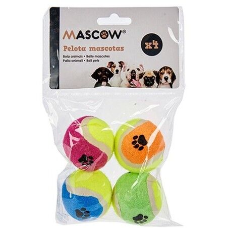 Giocattoli per cani Mascow MC1010A(PHB) Multicolore Polietilene polipropilene ABS Palla Ø 4,5 cm (12 Unità)