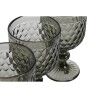 Set di Bicchieri Home ESPRIT Grigio Cristallo 240 ml (6 Unità)