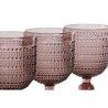 Set di Bicchieri Home ESPRIT Rosa Cristallo 240 ml (6 Unità)