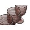 Set di Bicchieri Home ESPRIT Rosa Cristallo 240 ml (6 Unità)