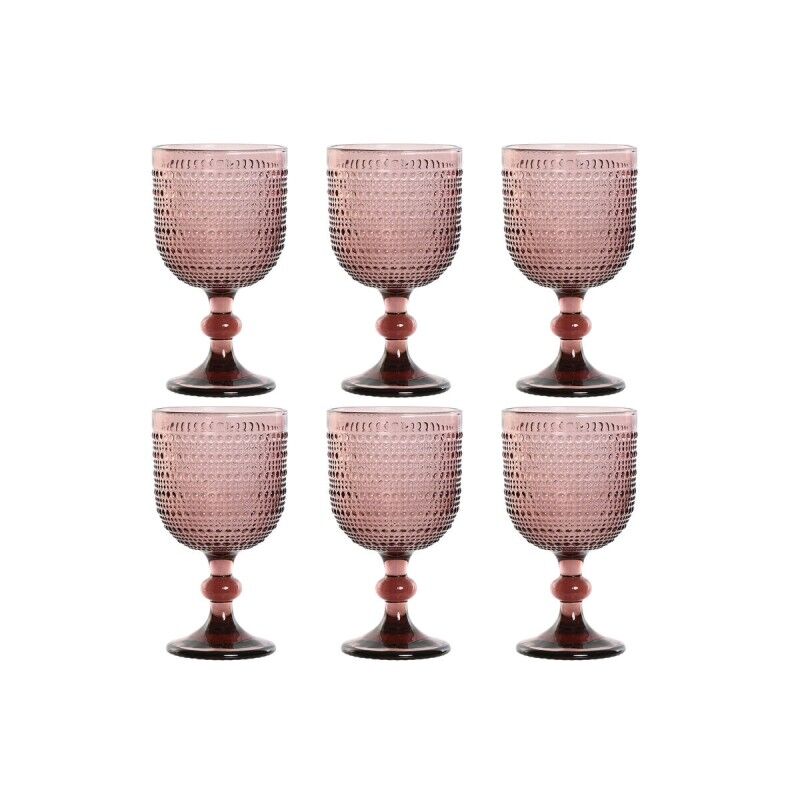 Set di Bicchieri Home ESPRIT Rosa Cristallo 325 ml (6 Unità) Set di Bicchieri Home ESPRIT Rosa Cristallo 325 ml (6 Unità)