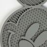 Ciotola per cani Mickey Mouse Grigio Silicone 28 x 15 x 1,5 cm