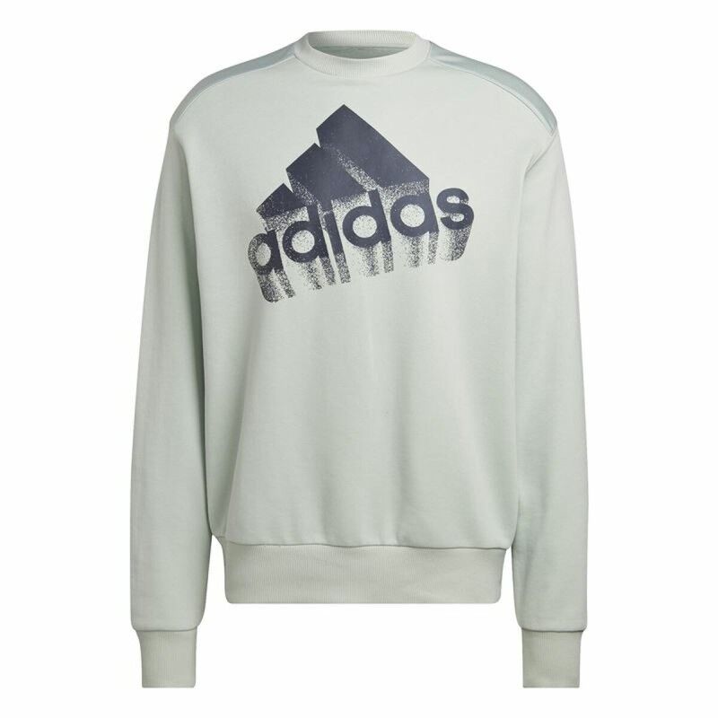 Felpa senza Cappuccio Unisex Adidas Essentials Brand Love Turchese Felpa senza Cappuccio Unisex Adidas Essentials Brand Love Turchese