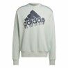 Felpa senza Cappuccio Unisex Adidas Essentials Brand Love Turchese