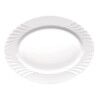 Teglia da Cucina Bormioli Rocco Ebro Ovale Bianco Vetro (36 cm) (12 Unità)