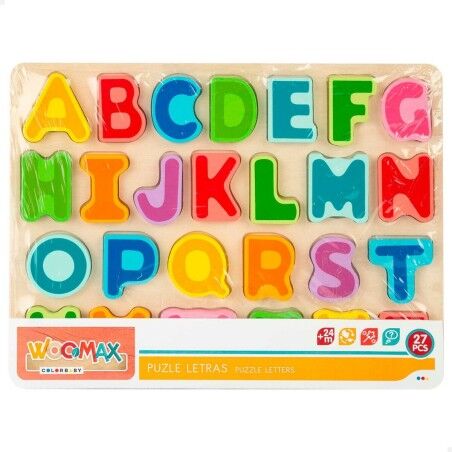 Puzzle di Legno per Bambini Woomax + 2 Anni 27 Pezzi (12 Unità)