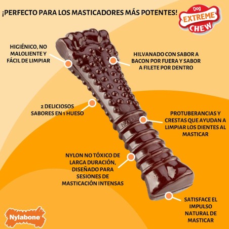 Osso Nylabone Marrone Bacon XL