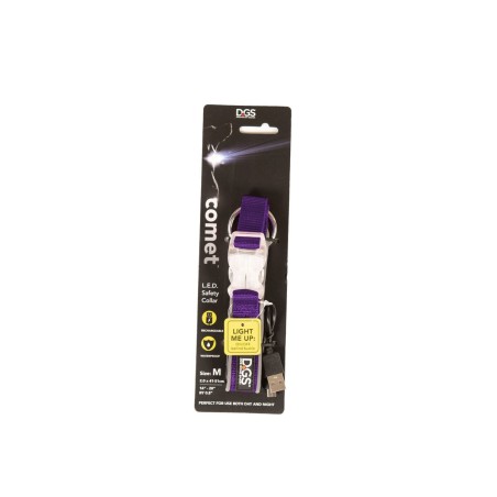 Collare per Cani Dog Gone Smart Viola 12 Luce