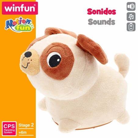 Peluche con Movimento Winfun Stoffa Plastica 17 x 15 x 13 cm (2 Unità)