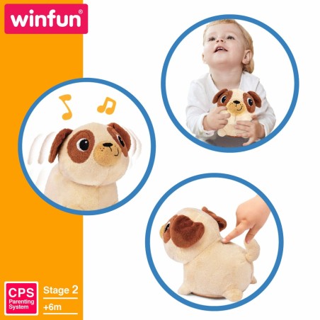 Peluche con Movimento Winfun Stoffa Plastica 17 x 15 x 13 cm (2 Unità)