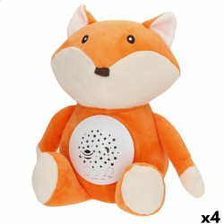 Peluche Proiettore LED Colorbaby Stoffa Plastica 25 x 27 x 13 cm (4 Unità)