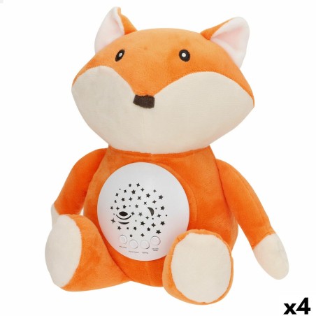 Peluche Proiettore LED Colorbaby Stoffa Plastica 25 x 27 x 13 cm (4 Unità)