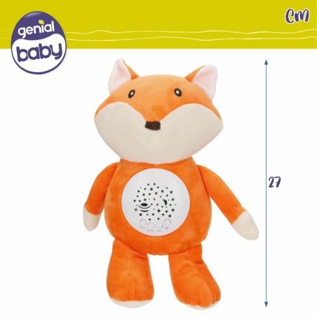 Peluche Proiettore LED Colorbaby Stoffa Plastica 25 x 27 x 13 cm (4 Unità)