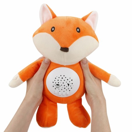Peluche Proiettore LED Colorbaby Stoffa Plastica 25 x 27 x 13 cm (4 Unità)
