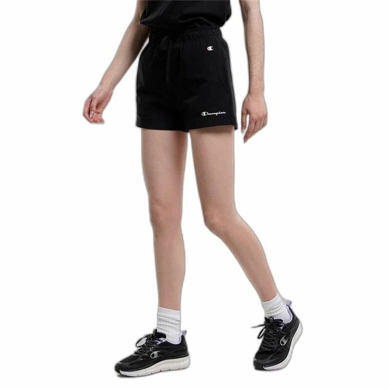 Pantaloncini Sportivi da Donna Champion Shorts Nero Pantaloncini Sportivi da Donna Champion Shorts Nero