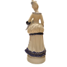 Figura Porcellana Signora del '800 con ombrello