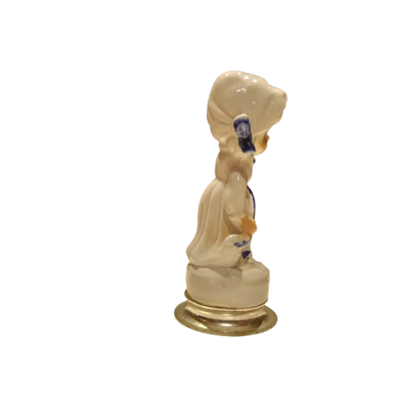Figura Porcellana Bimba con Ombrello base Silver
