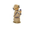 Figura Porcellana Bimba con Ombrello base Silver