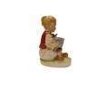 Figura di Porcellana Biscuit Contadina Seduta