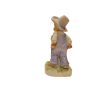 Figura di Porcellana Biscuit Bimbo Contadino Con Carriola