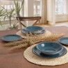 Piatto da pranzo Quid Zafiro Vita Azzurro Ceramica Ø 27 cm (12 Unità)