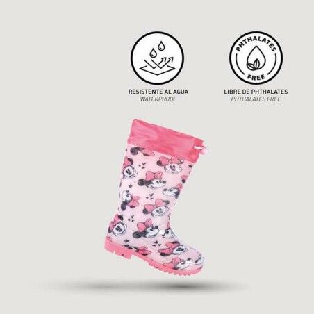 Stivali da pioggia per Bambini Minnie Mouse Rosa