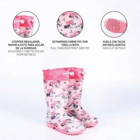 Stivali da pioggia per Bambini Minnie Mouse Rosa