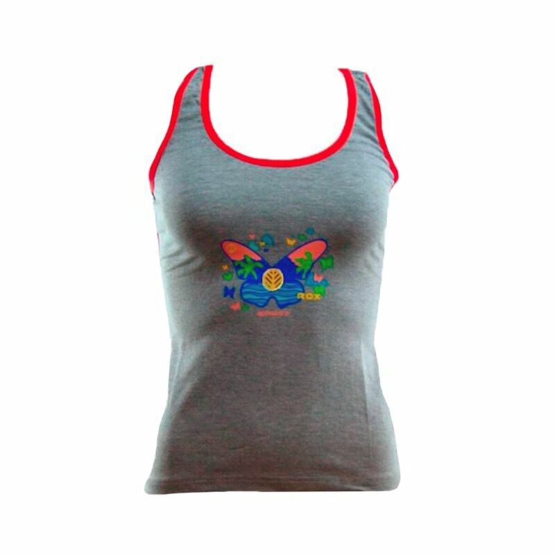 Canotta Donna Rox Butterfly Grigio scuro Canotta Donna Rox Butterfly Grigio scuro