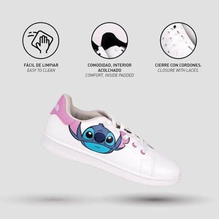 Scarpe Sportive per Bambini Stitch Bianco