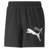 Pantaloni Corti Sportivi da Uomo Puma Ess+ Logo Power Cat For All Time Nero
