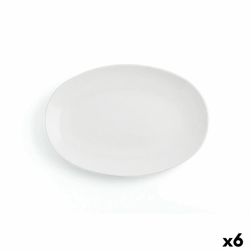 Teglia da Cucina Ariane Vital Coupe Ovale Ceramica Bianco Ø 32 cm 6 Pezzi Teglia da Cucina Ariane Vital Coupe Ovale Ceramica Bianco Ø 32 cm 6 Pezzi