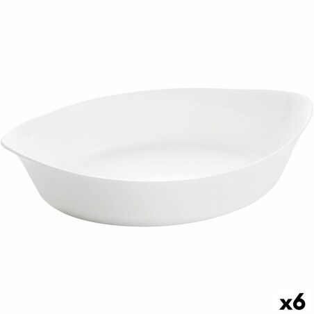 Teglia da Cucina Luminarc Smart Cuisine Ovale Bianco Vetro 28 x 17 cm (6 Unità)