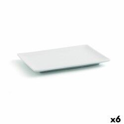 Vassoio per aperitivi Quid Gastro Fun Bianco Ceramica 20 x 13 x 2 cm (6 Unità)