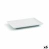 Vassoio per aperitivi Quid Gastro Fun Bianco Ceramica 20 x 13 x 2 cm (6 Unità)