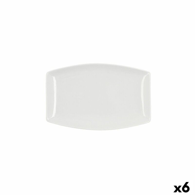 Teglia da Cucina Quid Gastro Quadrato Ceramica Bianco (25,2 x 16 x 2 cm) (6 Unità) Teglia da Cucina Quid Gastro Quadrato Ceramica Bianco (25,2 x 16 x 2 cm) (6 Unità)